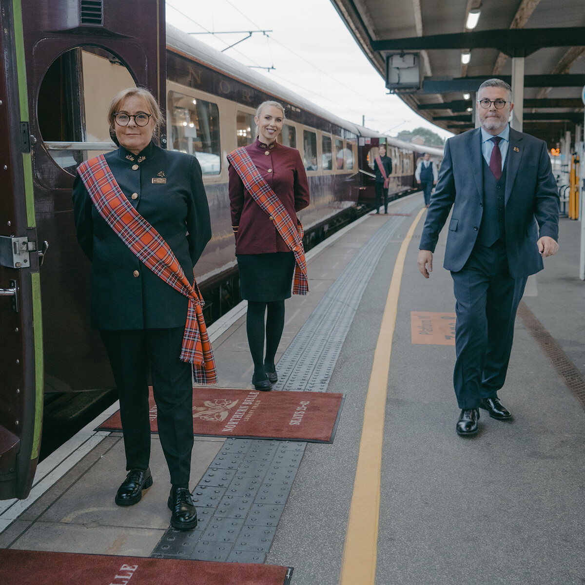 Northern Belle luxury train dining car